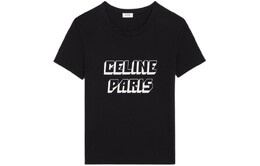 CELINE: Чёрная футболка 