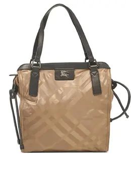 Burberry Pre-Owned: Бежевая сумка-шоппер 