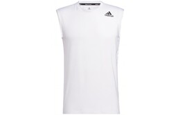 Adidas: Белая майка 