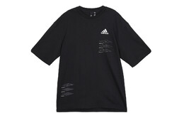 Adidas: Чёрная футболка 