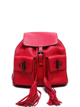 Gucci Pre-Owned: Красный рюкзак 