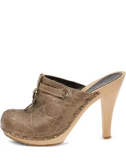 Christian Dior Pre-Owned: Коричневые сабо 
