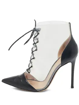 Gianvito Rossi: Чёрные ботинки  Helmut