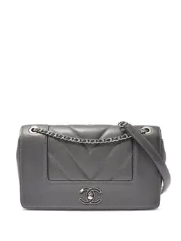 CHANEL Pre-Owned: Серебристая сумка 