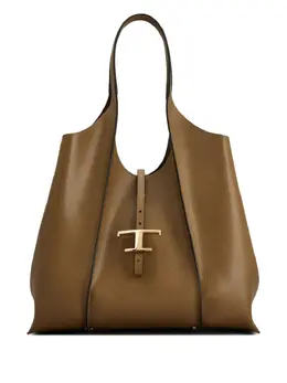 Tod's: Коричневая сумка  T Timeless