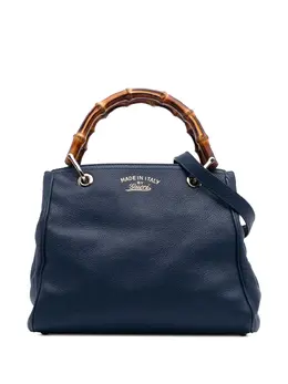 Gucci Pre-Owned: Голубая сумка-шоппер 