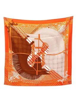 Hermès Pre-Owned: Оранжевый шарф 