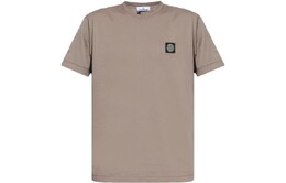 Stone Island: Коричневая футболка 