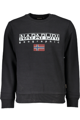 Napapijri: Чёрная толстовка 