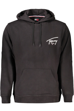 Tommy Hilfiger: Чёрная толстовка 