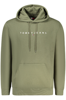 Tommy Hilfiger: Зелёная толстовка 