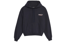 Balenciaga: Чёрная толстовка 