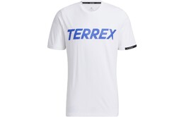 Adidas: Белая футболка 