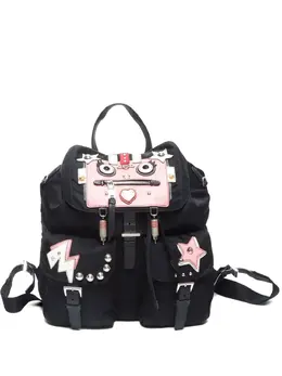 Prada Pre-Owned: Чёрный рюкзак 