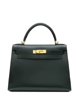 Hermès Pre-Owned: Зелёная сумка-шоппер 