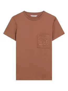 Max Mara: Коричневая футболка 