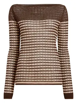 Proenza Schouler White Label: Коричневый свитер 
