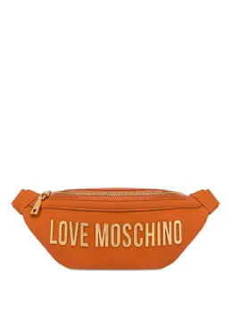 Love Moschino: Оранжевая поясная сумка 
