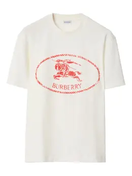 Burberry: Футболка с принтом 