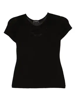 CHANEL Pre-Owned: Футболка в сетку 