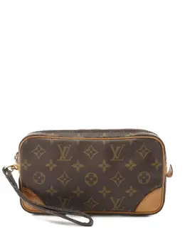 Louis Vuitton Pre-Owned: Коричневый клатч 