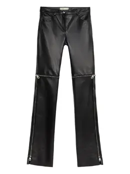 Blumarine: Кожаные брюки 
