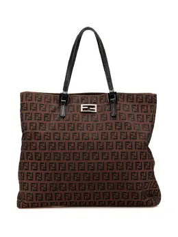 Fendi Pre-Owned: Коричневая сумка-шоппер 
