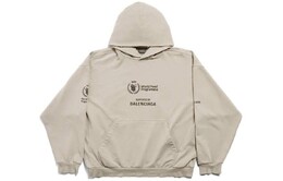 Balenciaga: Толстовка цвета хаки 