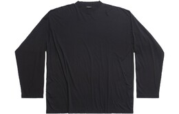 Balenciaga: Чёрная футболка 