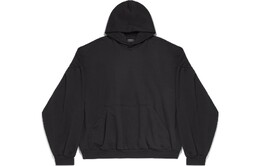 Balenciaga: Чёрная толстовка 