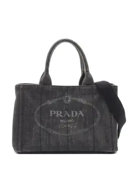 Prada Pre-Owned: Чёрная сумка-шоппер 