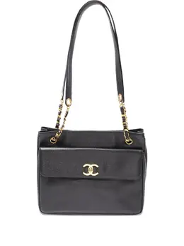 CHANEL Pre-Owned: Чёрная сумка 