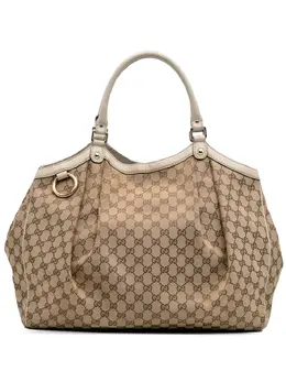 Gucci Pre-Owned: Коричневая сумка-шоппер 