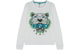 Kenzo: Белая толстовка 