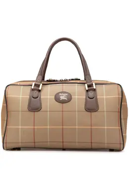 Burberry Pre-Owned: Коричневая дорожная сумка 