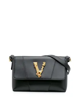 Versace Pre-Owned: Чёрная сумка через плечо 