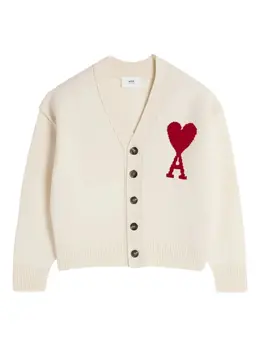 AMI Paris: Кардиган  Ami de Cœur из шерсти