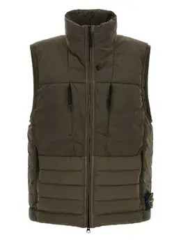 Stone Island: Зелёный жилет 
