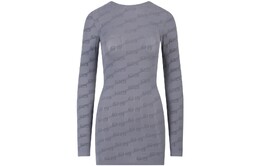 Balenciaga: Платье с длинным рукавом 
