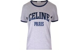 CELINE: Серая футболка 