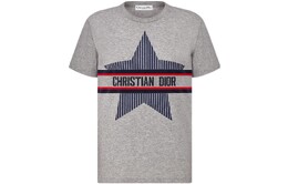 Dior: Серая футболка 