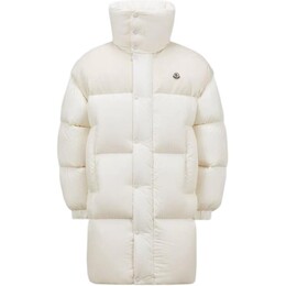 Moncler: Белый пуховик 