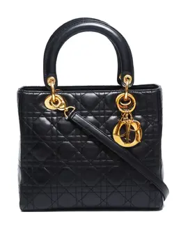 Christian Dior Pre-Owned: Чёрная сумка-шоппер 