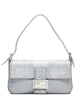 Fendi Pre-Owned: Серебристая сумка 