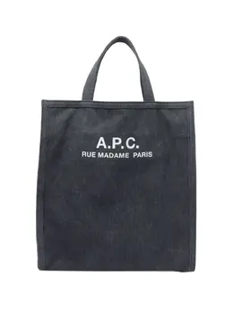 A.P.C.: Сумка-шоппер с принтом 