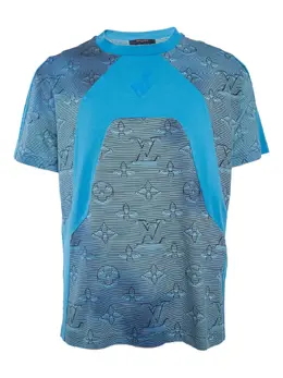 Louis Vuitton Pre-Owned: Голубая футболка 