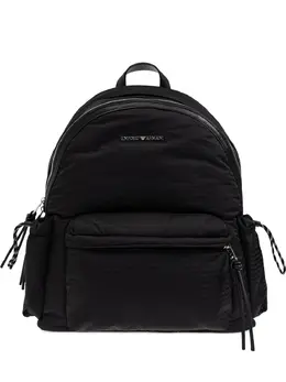 Emporio Armani: Чёрный рюкзак 