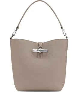 Longchamp: Бежевая сумка  Roseau