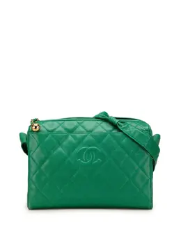 CHANEL Pre-Owned: Зелёная сумка 