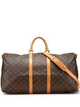 Louis Vuitton Pre-Owned: Коричневая дорожная сумка 